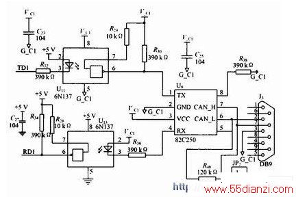 CAN82C250ӵ·