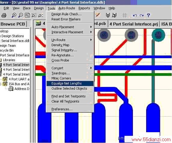ִtools--equalize net lengths