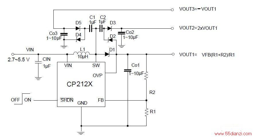 Figure 1 CP212X ·ѹӦͼ