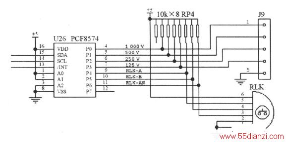 ͼ3  ʡI/ O ߵİӿڵ·