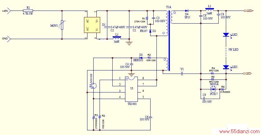 5W LEDԴ·