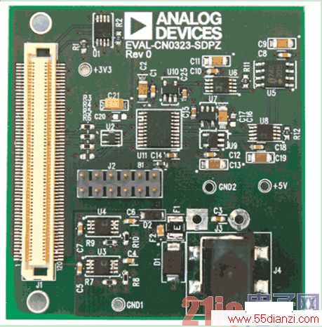 ͼ13. EVAL-CN0323-SDPZ PCBƬ 