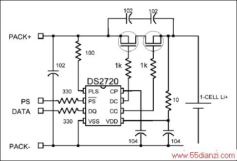 ͼ7. DS2720﮵رICĵӦõ·