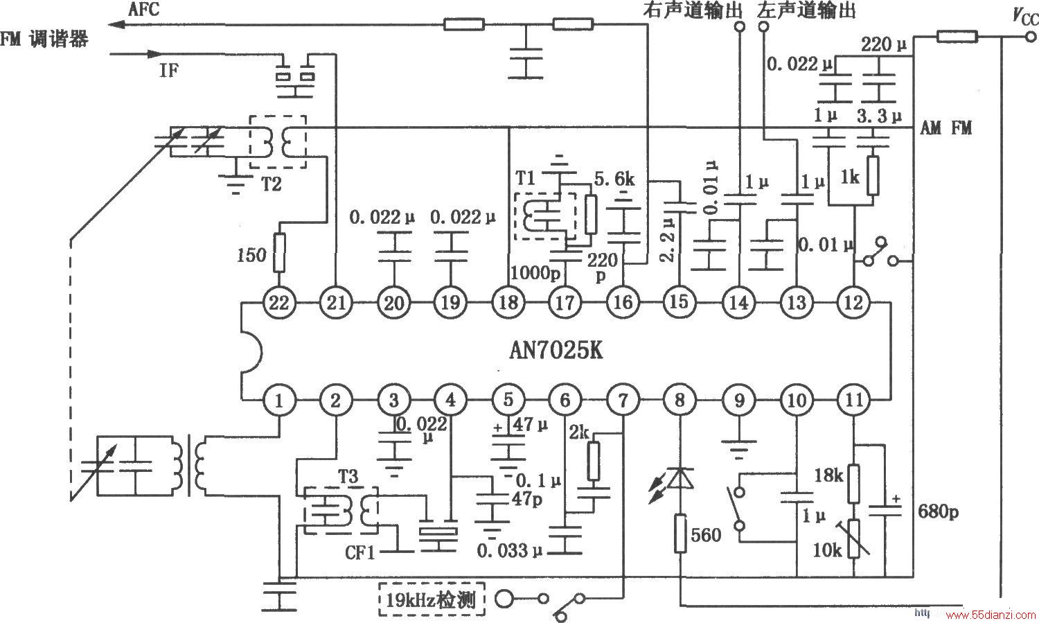 AN7025K/7025S AM/FM·