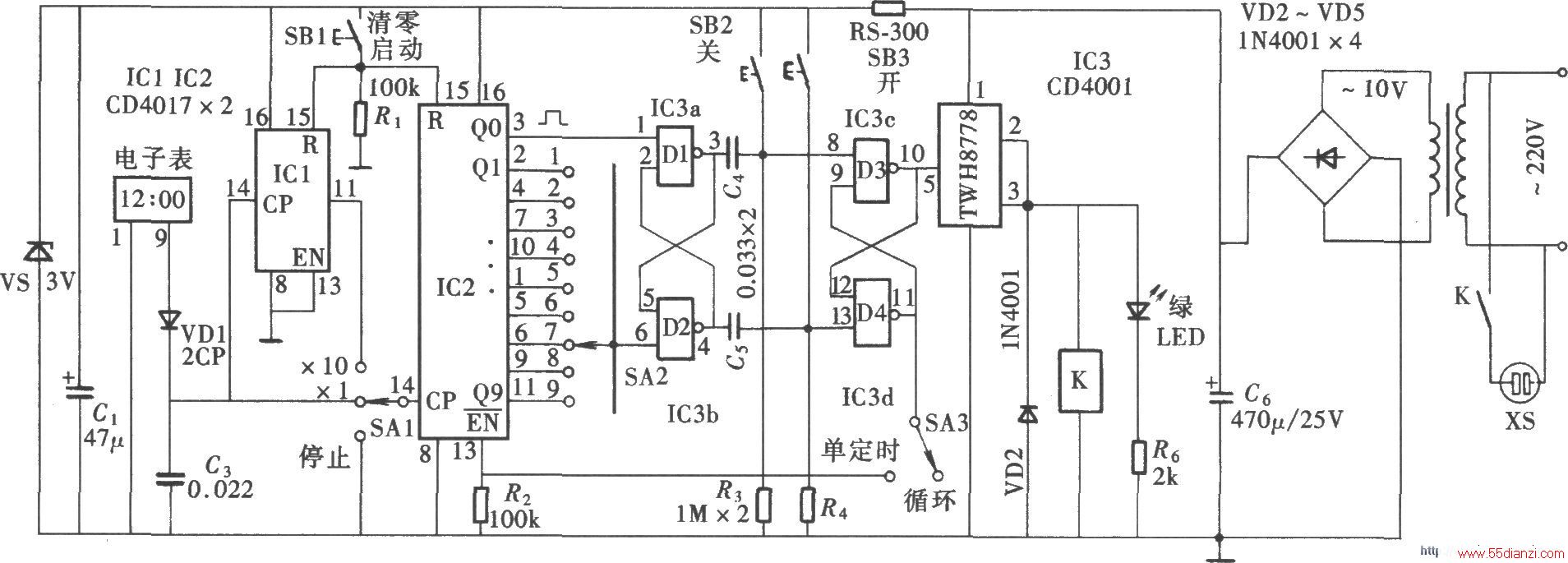ɵʽѭʱ(CD4001CD4017)
