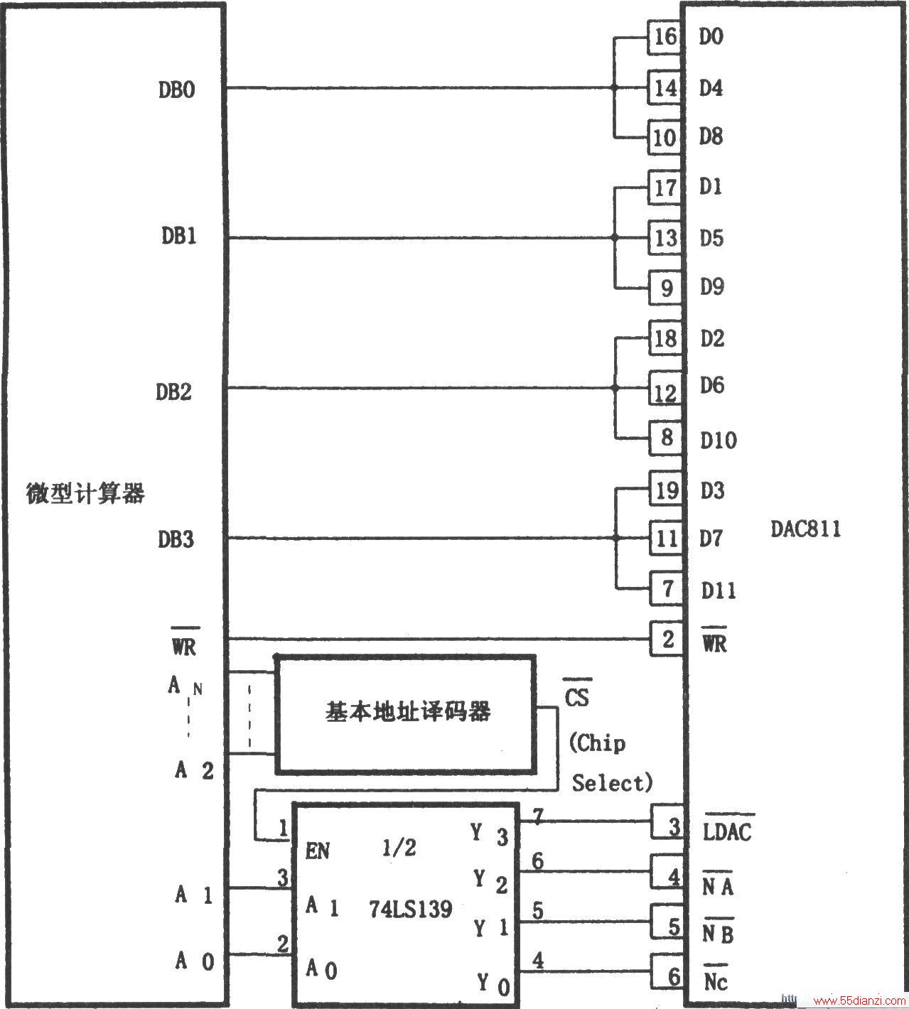 DAC8114λ΢Ľӿͼ