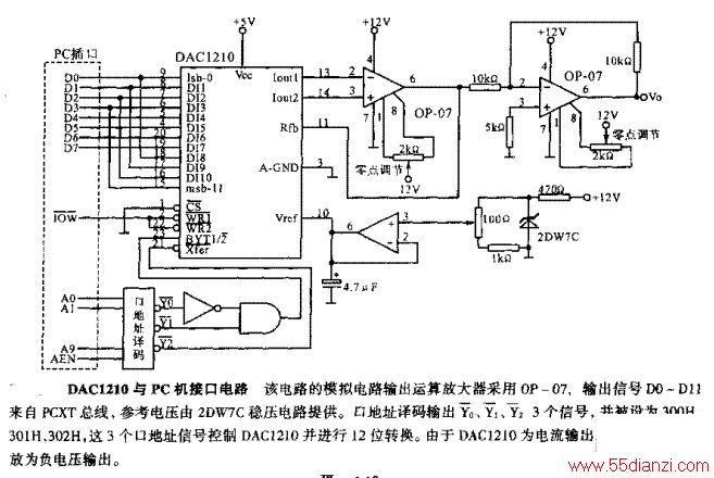 DAC1210PCӿڵ·