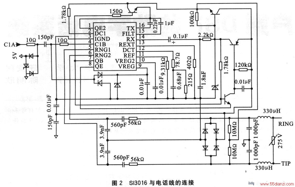 SI3016͵绰߲