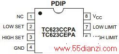 TC623CEPA 引脚图