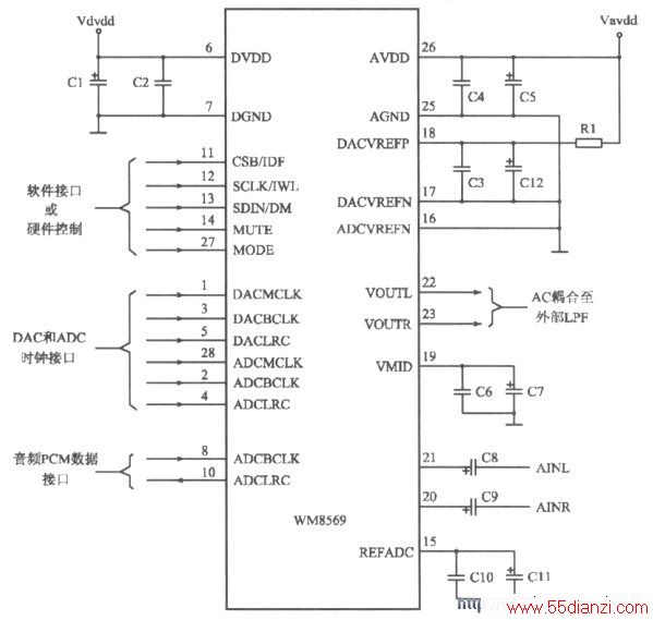 WM8569ĵӦõ·ͼ
