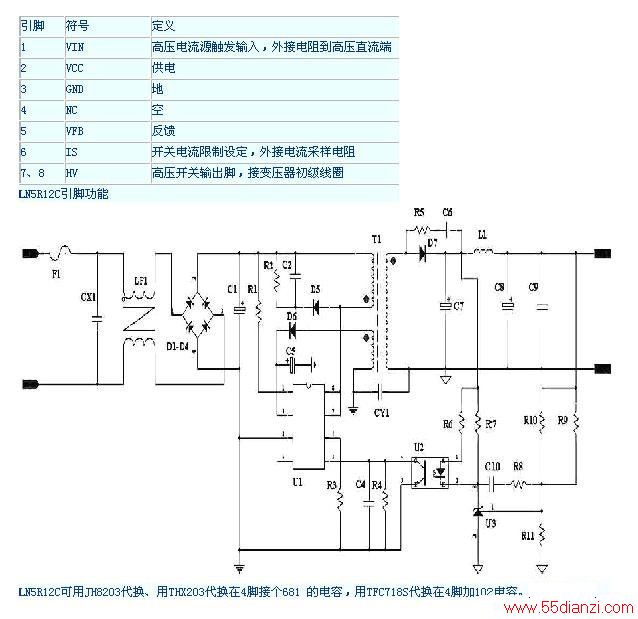 LN5R12CJH8203/THX203/TFC718S