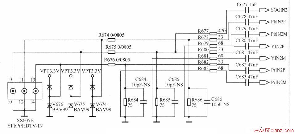LC-TM3718ҺʵеYPbPrӿڵ·
