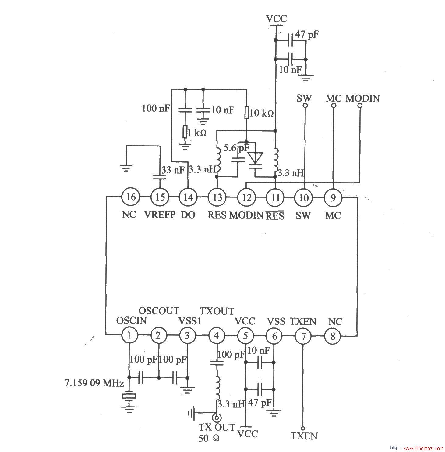 TX4930 FM/FSK 915/868/433 MHz