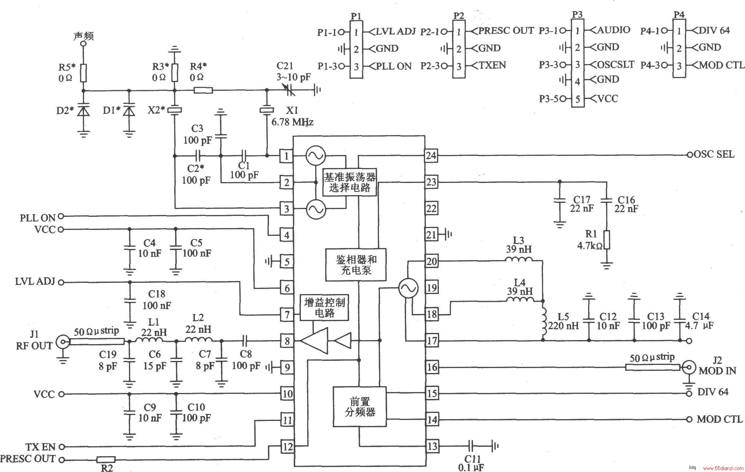 RF2513 FM/FSK 915/868/433 MHz