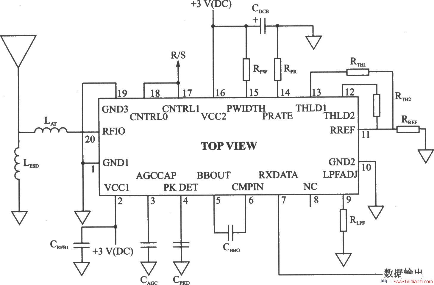 RX6000 00K/ASK 916.50 MHz ASH