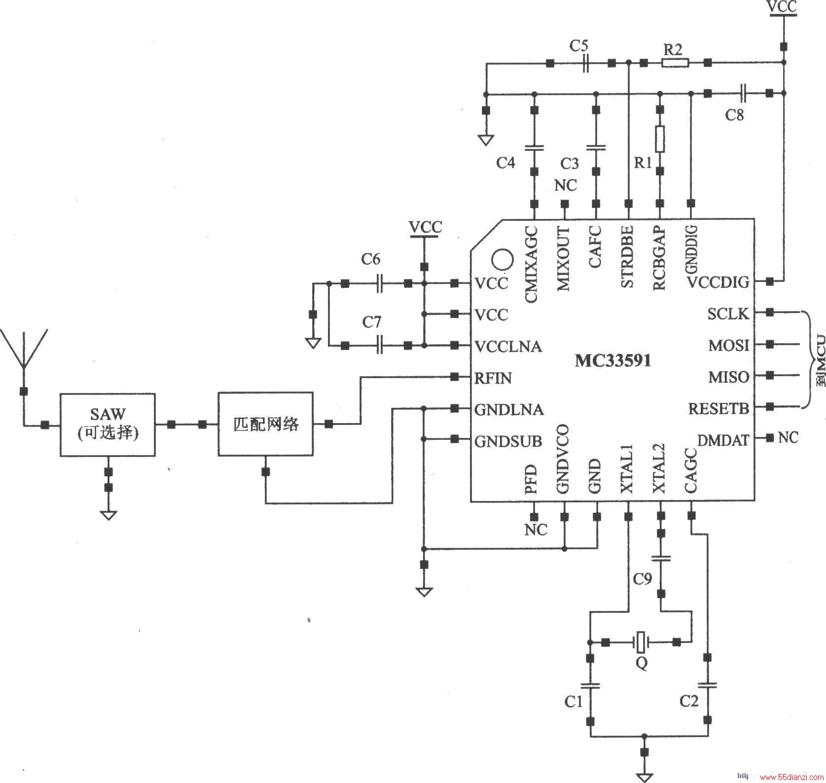 MC33591/MC3359400K/FSK 434315kHz