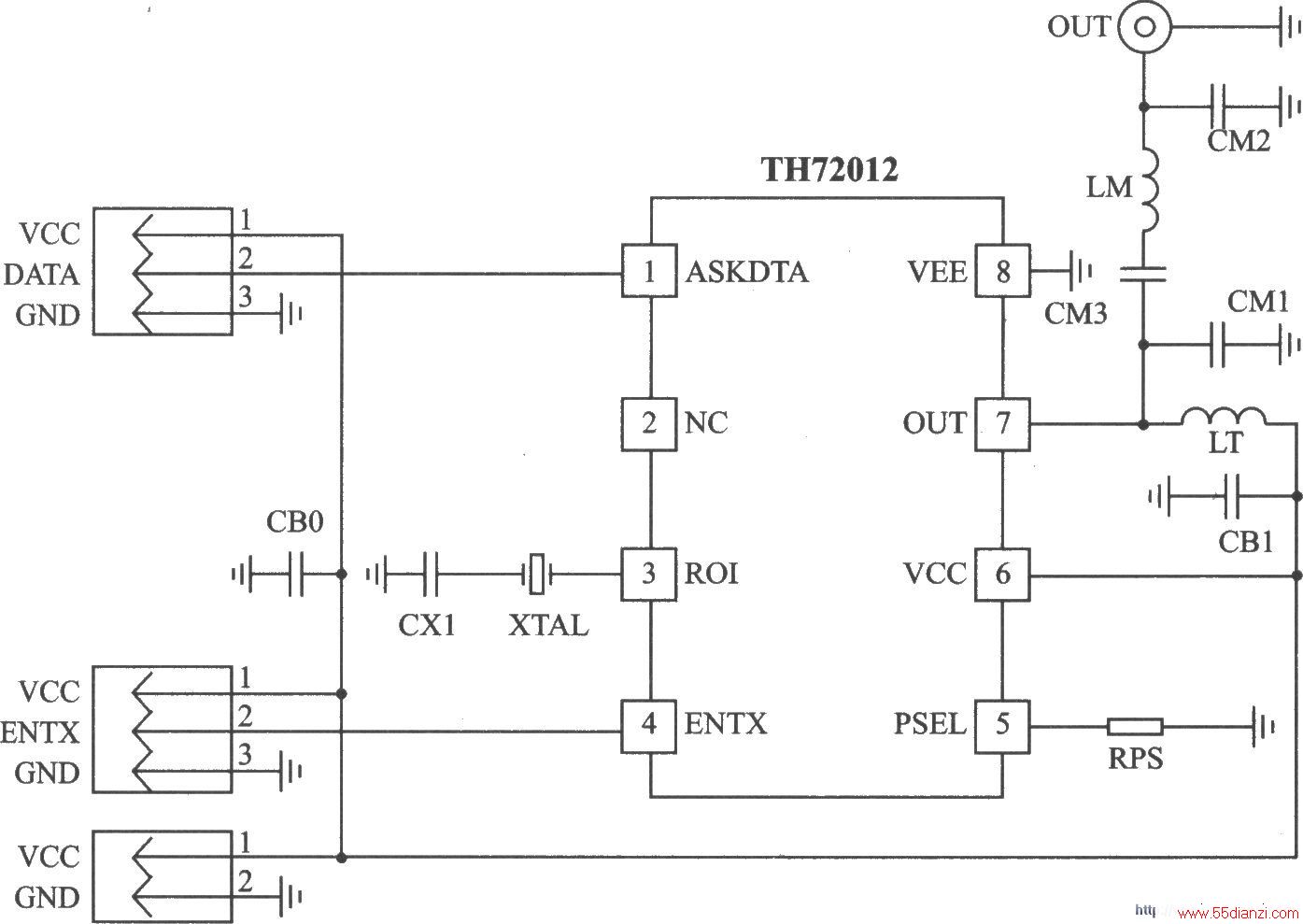 TH72012 ASK 433 MHz