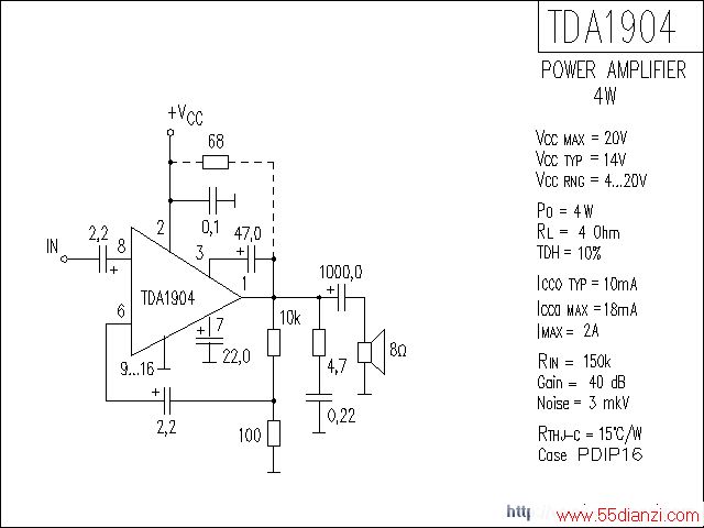 TDA1904ŵ·