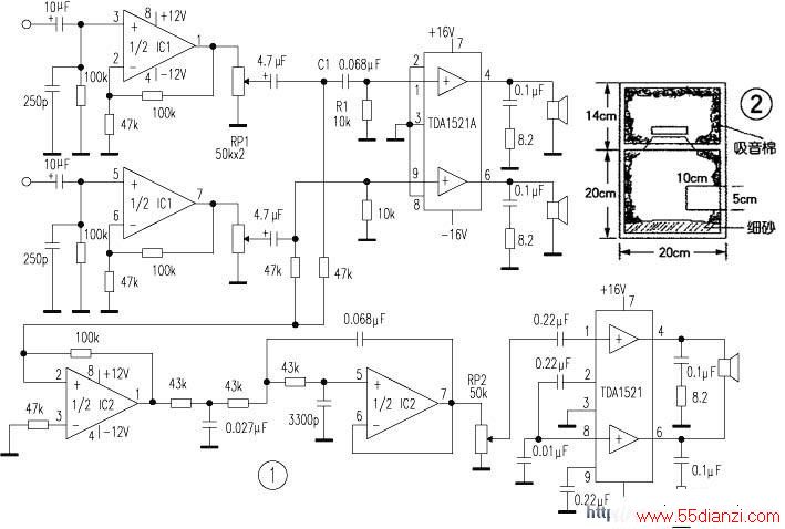 TDA1521ڵ·ͼԼͼֽ