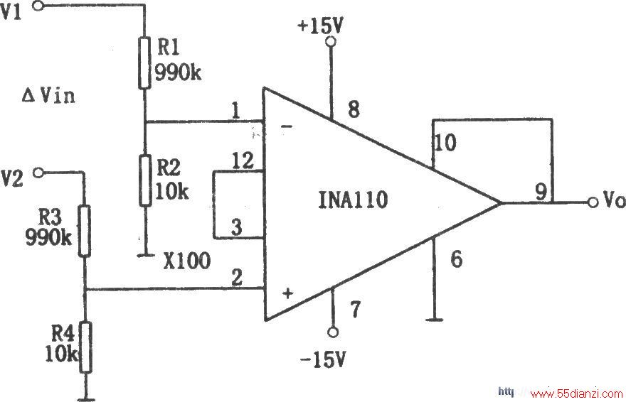 INA110ɵĹģѹɴ±1000VĲŴ