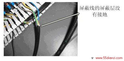 屏蔽金属层没有接地