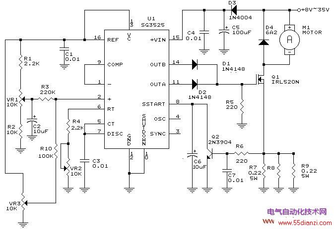 SG3525 PWMֱ綯·ͼ