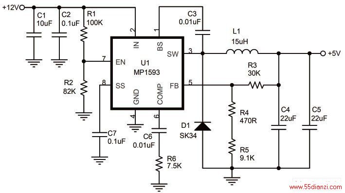 +5V ԴʵӦõ·