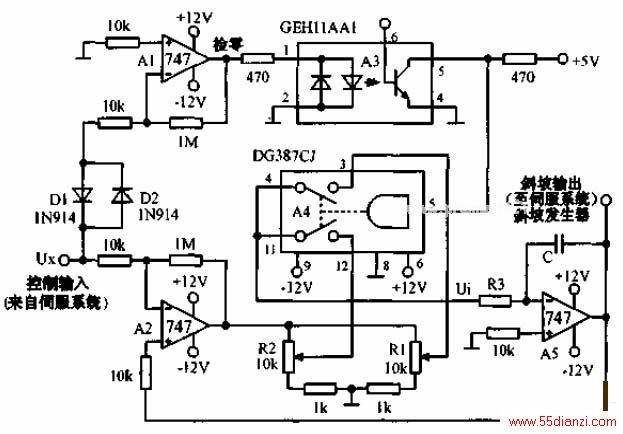 б¼̵Ƶ·ͼDG387 CJ̵̬бµбµлŷµλʱʹ֮١бȡR1R2ĵλáõ·Եͳɱ֤ѵŷϵͳӦA1⵽źŲΪ㣬A3ʹA4лA5бʹϵͳسҪλƶʹŷķѹͿ硣ѹ͵Ե0.7VʱA3ֹA4б²Σʹϵͳֱֹͣ20V/sб£Cѡ0.33FR3ȡ1.8M