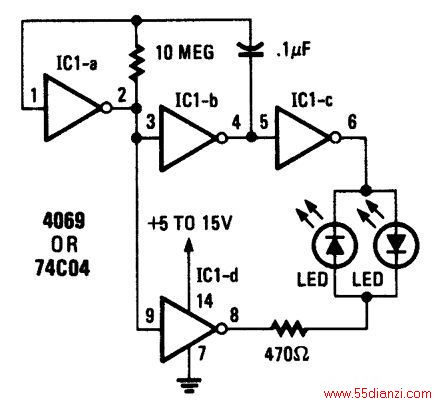 ƵIC1-aIC1-bɶгIC1-cһIC1CdӣԱICLCc෴6Ϊߵƽ8ǵƽ֮Ȼ68ڲϱ仯״̬һLEDȻĵΪǷӵġ