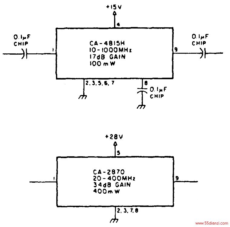 ʹTRWP/N CA-815HͿԹһ17ֱŴֱŴ101000MHzƵϴ100mWCA-287020400MHzƵϲ34dB0.4W