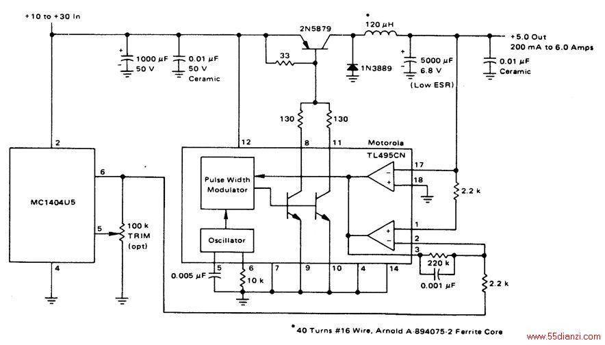 5.0V/6.0A 25kHzжĳȶĻ׼ѹ