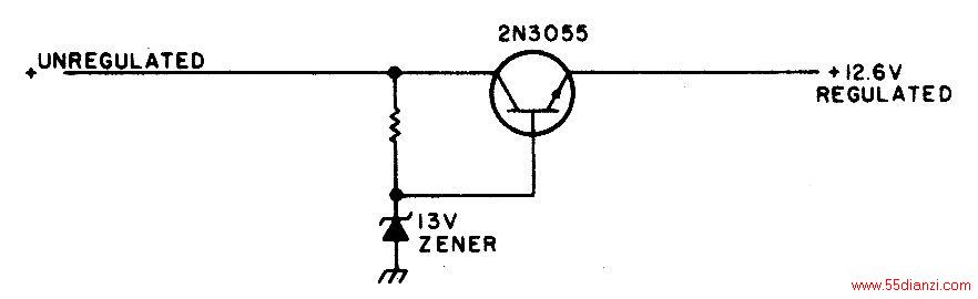 򵥵ƶѹ·ѹʧʱΪʡǱһCBշյĴ2A2N3055Ӧɢȡ·ͼò󣬵ĵϵͳܵڣܹʡ߳ɱ豸