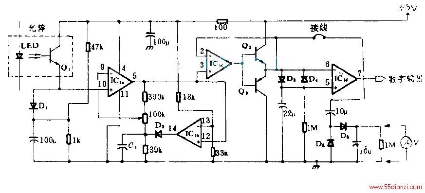 ·ҪɹŴIC1ΪŴָܵʽ򵼵ԣѹ任ɶʽı仯ѹ-ֵڰסڹ֮ȣֵ޹ءIC1bΪȽͷֵD2-C1һѷŴIC1鵽̶λǣŴλźű任΢ҪĶʽTTLݵġ