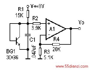 ̽ͷһֻ3DG6ӳɶʽ辧ܷѹ¶ϵԼΪ-2.5mV/棬¶ÿ1ȣѹ½2.5mV˷A1ӳֱͬŴʽ¶ԽߣBG1ѹԽС˷A1ͬ˵ĵѹԽͣ˵ĵѹҲԽ͡