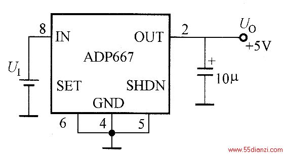 ADP667 5V̶ѹ·ͼ