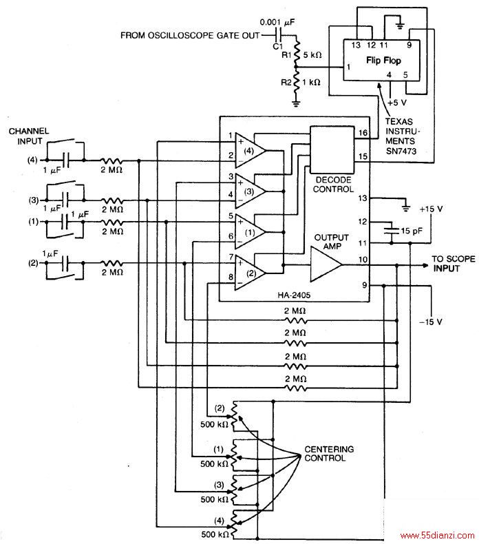 Ƭ·Ŵṩһͳɱķʽһ׼ʾʾܡɵ·Ŵһ˫˷ΧԻͨѡźšеͨжƫƵѹơõ·5MHz²