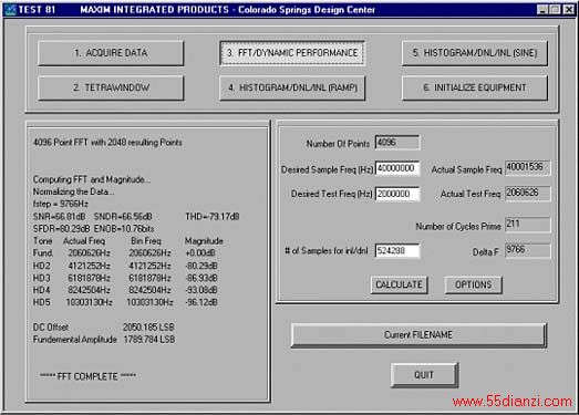 Figure 2. Screen for Test81.