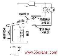 单稳继电器的情况下