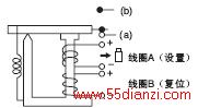 双稳继电器动作状态(设置)